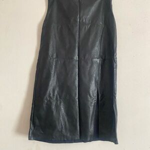 Commando black faux leather pencil skirt NWT